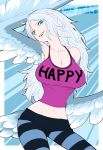  1girl claws female happy harpy monster_girl solo wings 