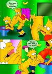  bart_simpson bathroom comic fellatio incest lisa_simpson nude oral penis pussylicking the_simpsons toilet yellow_skin 