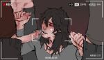  4boys camera camera_rec camera_view closed_eyes cum cum_on_face head_out_of_frame male male_only my_hero_academia recording shouta_aizawa viewfinder yaoi 