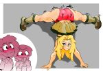  amphibia anne_boonchuy cheerleader_outfit handstand marcy_wu sasha_waybright 