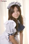 :3 apron dress hairband maid maid_uniform momohara_mina real real_person reality