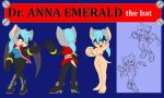  bat clothed_and_nude_version cute_pose dr_anna_emerald_the_bat luke_team sillybatdoc sonic_oc 