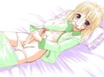  1girl :o antenna_hair artist_request autofacial bangs bed black_eyes blonde_hair blue_eyes blush bosshi censored clothed_masturbation cowboy_shot cum cum_on_body cum_on_clothes cum_on_hair cum_on_self cumdrip dutch_angle embarrassed erection facial flat_chest frills from_above futanari hand_to_own_mouth jpeg_artifacts long_hair long_sleeves looking_at_viewer masturbation mosaic_censoring navel no_testicles on_bed open_clothes open_mouth open_shirt original pajamas pajamas_pull panties pants_pull panty_pull penis pillow pussy raised_eyebrows shirt shy sketch solo underwear white_background white_panties 