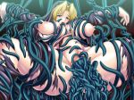  anal blonde_hair blue_eyes blush breast_squeeze breasts censored female green_eyes huge_breasts large_insertion multiple_insertions nipple_penetration nipples nun object_insertion open_mouth pichipichi_garou_r rape stomach_bulge tears tentacle tentacle_rape torn_clothes urethra urethral urethral_insertion vaginal 