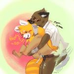  1girl aggressive_retsuko ailurid anthro anthro_on_anthro ass blush breasts carrying cum cum_in_orifice fucked_silly fur furry haida hyena invalid_tag large_breasts male male/female mammal messy orange_fur penetration penis pussy red_panda retsuko sanrio sex simple_background size_difference striped_tail stripes tan_fur teeth testicles vaginal vaginal_penetration wiess 
