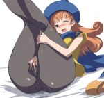  akira02 akira_(coffee_curry) alena alena_(dq4) blush cameltoe cape chunsoft clothed_masturbation dragon_quest dragon_quest_iv enix fingering hat hips legs_together legs_up long_hair masturbation one_eye_closed open_mouth orange_hair panties panties_under_pantyhose pantyhose pussy_juice red_eyes solo underwear wet wet_clothes wet_panties wet_pantyhose wide_hips wink 