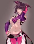  :q abs areola_slip areolae breasts brown_hair cameltoe capcom decko drill_hair fingerless_gloves gloves halter_top halterneck juri_han nail_polish naughty_face navel nipples pink_nails purple_eyes solo street_fighter street_fighter_iv tongue tongue_out twin_drills 
