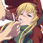  1girl akira02 akira_(coffee_curry) blonde_hair blue_eyes blush censored cum cum_in_mouth cum_on_tongue dark_penis ejaculation open_mouth penis projectile_cum rozen_maiden shinku tongue tongue_grab tongue_hold tongue_out tongue_pull 