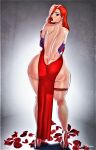 dat_ass disney green_eyes huge_ass jessica_rabbit lasgaclaven looking_over_shoulder milf red_dress red_hair sexy sexy_ass sexy_body sexy_breasts thighs who_framed_roger_rabbit