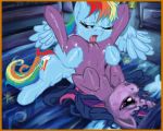  animated animated_gif bcs female/female female_only friendship_is_magic gif kloudmutt lick licking my_little_pony pussylicking rainbow_dash_(mlp) tongue twilight_sparkle_(mlp) yuri 