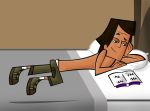cartoon_network jordyn noah_(tdi) on_bed topless topless_male total_drama_island
