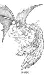  2012 angel anotherartistmore_(artist) devil drawn wings 