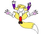  1_anthro 1_female 1_female_anthro 1girl 3_fingers 3_toes anthro anthro_canine anthro_fox anthro_vixen arm_warmers breasts canine claws detached_sleeves digimon disembodied_penis erection female female_anthro female_anthro_fox female_renamon fox fur furry legs_up lying nude open_mouth penis_in_pussy pussy renamon solo spread_legs spread_pussy testicles toei_animation vaginal vaginal_penetration vixen white_fur yellow_fur 