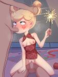  1girl 2boys blonde_hair blue_eyes blur_censor breasts couple nipples penis_in_mouth penis_in_pussy sex star_butterfly star_vs_the_forces_of_evil threesome vaginal vaginal_penetration vaginal_sex 