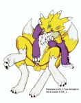  1_female 1_male 1boy 1girl 2_anthros 3_fingers 3_toes anal_penetration anthro anthro/anthro anthro_canine anthro_fox anthro_only breast_grab breasts canine detached_sleeves digimon dk_l duo erection female female_anthro female_anthro_fox female_renamon fox from_behind fur furry green_eyes male male/female male_anthro male_anthro_fox male_renamon mostly_nude penis penis_in_ass pussy renamon sex simple_background sitting small_breasts spread_legs testicles toei_animation vaginal vaginal_fingering vixen white_background white_fur yellow_fur yin_yang 