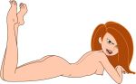  alluring disney gagala kim_possible kimberly_ann_possible nude sideboob teen white_background 