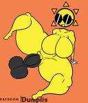 big_breasts breasts dumplis gif object_head orange_background penis sex simple_background sun sunglasses thick_thighs yellow_body yellow_skin