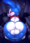 0r0ch1 ass balls big_ass big_balls big_testicles blush booty bubble_butt buster_bunny girly looking_back soft surprised taking_off_clothes two_tone_body