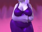 1girl 3d 3d_(artwork) anthro anthro_only blx24 breasts chubby chubby_female cleavage dress female_only furry toriel undertale undertale_(series) unseen_female_face video_games