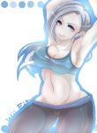  1girl belly breasts cute midriff navel nintendo wii wii_fit wii_fit_trainer yoga_pants 