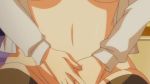 animated animated_gif big_breasts breasts gif jewelry large_breasts miho_(sei_yariman_gakuen_enkou_nikki) navel necklace nipples nude open_clothes open_shirt orange_eyes orange_hair red_hair sei_yariman_gakuen_enkou_nikki shirt