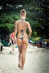  beach bikini female sand solo tattoo 