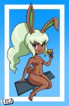  anthro breasts bunny_girl bunny_mint female_only furry jackintaro nude solo_female yo-kai_watch 