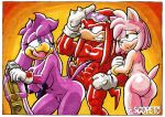  1girl 2016 amy_rose anthro areola ass avian big_ass big_breasts bird breasts echidna erect_nipples erection escopeto furry group hedgehog imminent_sex knuckles_the_echidna male mammal monotreme navel nipples nude penis pussy sega sonic_riders swallow_(bird) testicles wave_the_swallow 