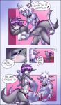  anthro breasts canine cum cute feline female from_behind furry jess_(teckly) katsuke male sex_toy 