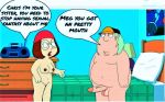  breasts chris_griffin erect_penis family_guy glasses hat meg_griffin nipples nude shaved_pussy thighs 