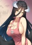  albedo_(overlord) ass big_ass big_breasts blush breasts happy looking_at_viewer looking_pleasured overlord overlord_(maruyama) smile 