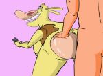 anal_sex anthro ass ass_focus ass_grab ass_up big_ass bovine breasts cartoon_network cow_(cow_and_chicken) cow_and_chicken cum_in_ass doggy_position doggy_style_position eevo furry furry_ass gif human_on_anthro nipples nude nude_female penis pussy sex swinging_breasts video
