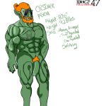  abs beard male muscle nipples orc pecs pubic_hair reference_sheet solo 
