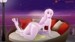  1_girl 1girl all_fours ass clothes_lift equestria_girls female female_only fishnet_clothes fleur_de_lis fleur_de_lis_(mlp) friendship_is_magic functionally_nude functionally_nude_female high_heels long_hair looking_back my_little_pony no_bra no_panties on_all_fours outdoor outside platform_heels pussy solo underwear 