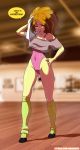 1_girl 1girl adagio_dazzle adagio_dazzle_(eg) english_text equestria_girls female female_only friendship_is_magic indoors leg_warmers leotard long_hair my_little_pony older older_female partially_clothed rambon7 solo speech_bubble young_adult young_adult_female young_adult_woman