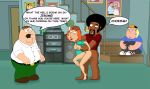  animated breasts chris_griffin erect_nipples family_guy gif jerome_washington lois_griffin nipples peter_griffin rape 