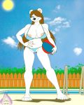  2012 ball beach_ball big_breasts breasts full_body furry poolside zackdragon_(artist) 