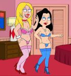  american_dad bra francine_smith frost969 hayley_smith mother_and_daughter panties 