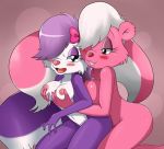  2girls anthro female female_only fifi_la_fume furry tiny_toon_adventures unknown_character yuri 