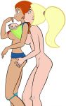 2_girls blonde_hair britina_(kim_possible) clothed_female_nude_female disney female_only gagala heather_(kim_possible) kim_possible nude orange_hair partially_clothed phillipthe2 shirt_lift teen underwear yuri