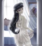  1girl ass bra equestria_girls female female_only friendship_is_magic garter_belt garter_straps indoors lingerie long_hair looking_at_viewer mostly_nude my_little_pony nightgown octavia octavia_(mlp) octavia_melody panties racoonkun see-through see-through_clothes solo standing stockings transparent transparent_clothing white_bra white_garter_belt white_garter_straps white_panties white_underwear 