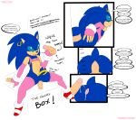  anal anal_penetration anthro anus ass big_ass blue_hair color crossdressing cum cum_in_ass cum_inside ear_piercing english_text erect_penis gay girly glory_hole green_eyes habbodude hair handjob hedgehog male orgasm penetration penis piercing prostitution sega sex smile sonic_(series) sonic_the_hedgehog sonnie_the_sluthog testicles text thecon 