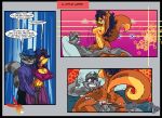  belly_dancing black_hair carmelita_fox comic earring funny furry hetero mask sly_cooper sly_cooper:_thieves_in_time sly_cooper_(series) video_game 