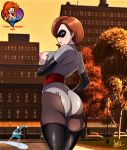  ass bodysuit boots breast gloves helen_parr mask nipple one_breast_out the_incredibles thighs torn_clothes 