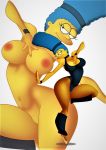  ass breasts marge_simpson nipples nude shaved_pussy the_simpsons thighs 