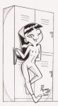  erect_nipples flat_chested hairless_pussy monochrome nipples nude poland_(artist) pussy small_breasts the_fairly_oddparents trixie_tang 