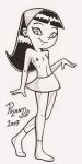  erect_nipples flat_chested monochrome nipples poland_(artist) small_breasts the_fairly_oddparents topless trixie_tang 