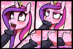  1boy 1girl alicorn blush fellatio female friendship_is_magic horn licking_penis male male/female my_little_pony nude oral penis_in_mouth pony princess_cadance three-tone_hair 