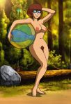  areolae ball beach beach_ball breasts chests forest nude pussy scooby-doo scooby-doo!_camp_scare smiles velma_dinkley 