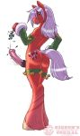 bell candy candy_cane christmas christmas_outfit cute equine erection furry gideon girly green_eyes horse jingle_bell mistletoe xmas